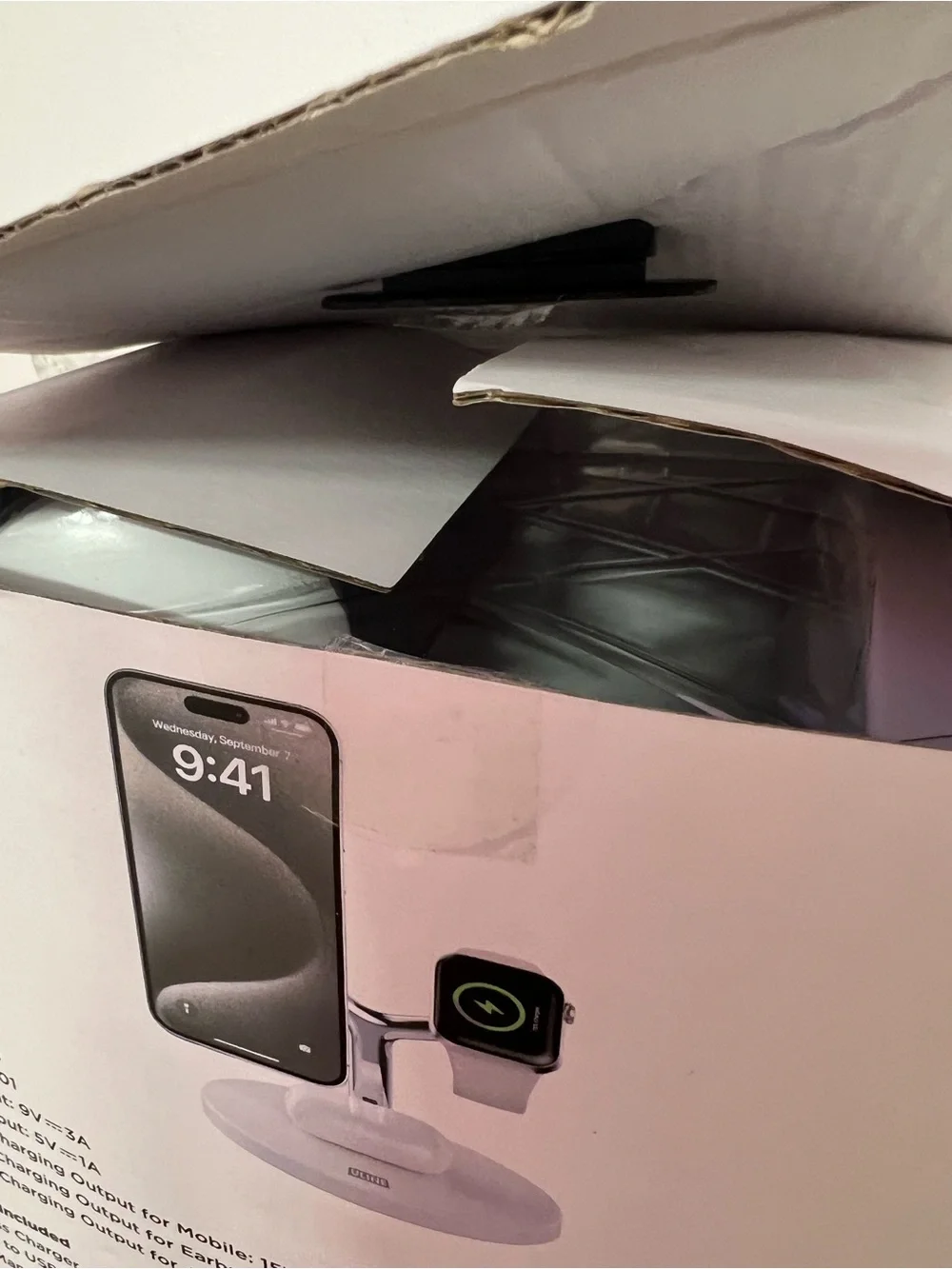 Uline H-11501 3-in-1 wireless Charging Station